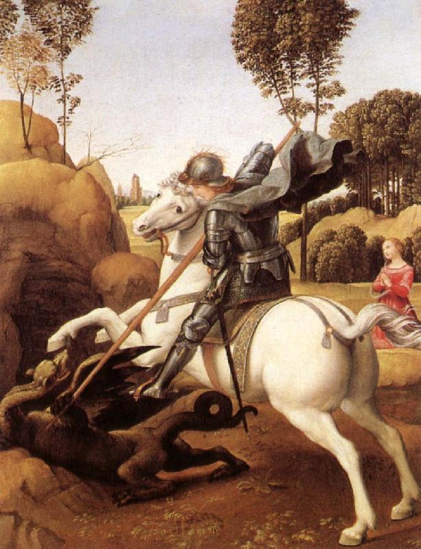 Aragon jose Rafael St. Goran and the Dragon Germany oil painting art